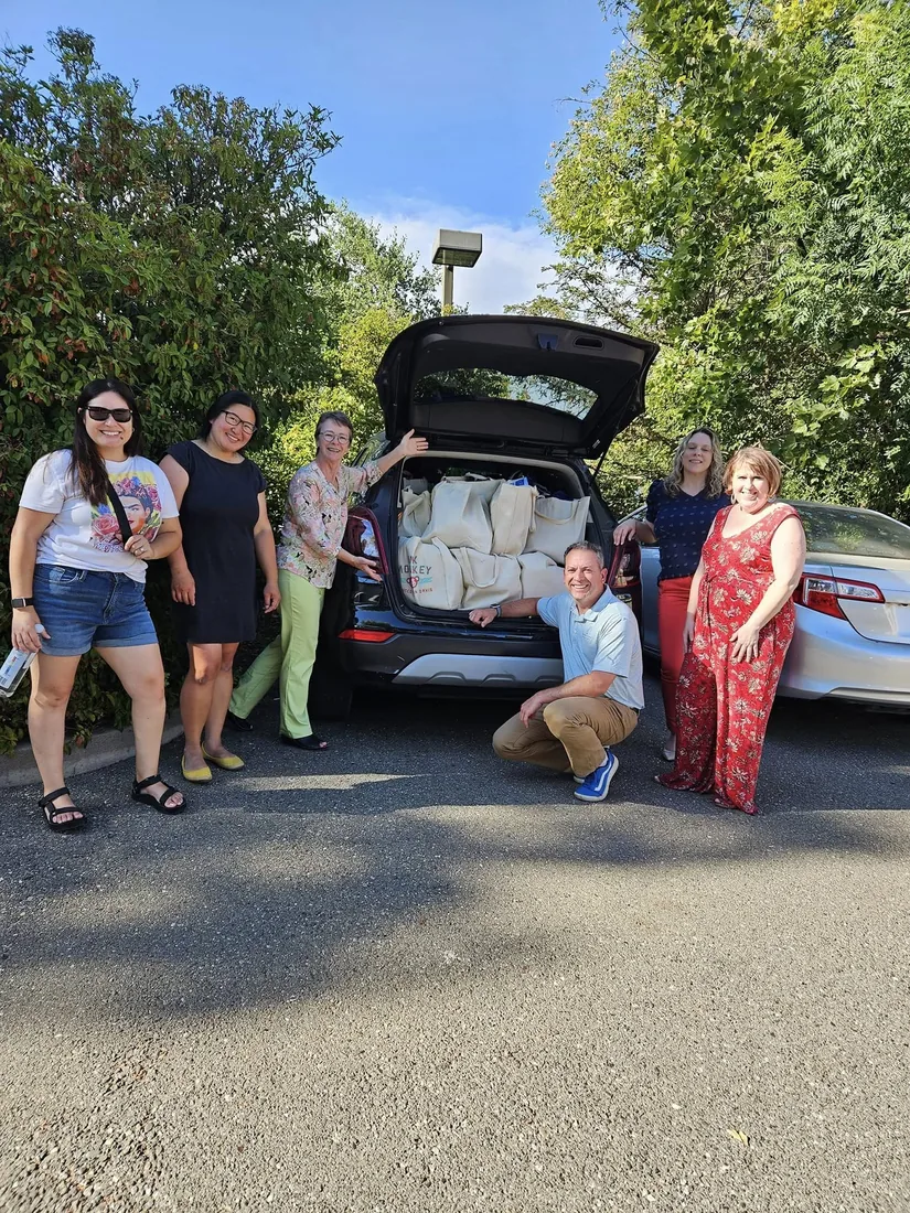 Welcome bags, ready to deliver