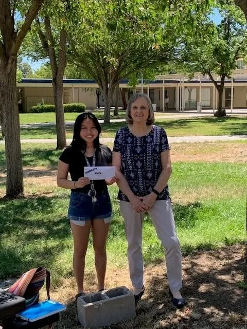 A scholarship recipient